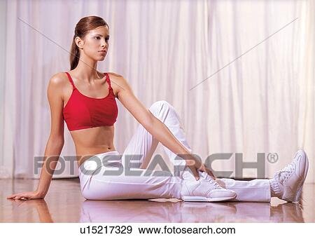 Stock Photo - arms exercises, arms outstretched, activity. Fotosearch