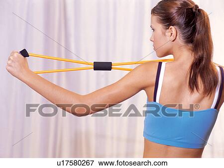 Stock Photo - arms exercises, arms outstretched, activity. Fotosearch