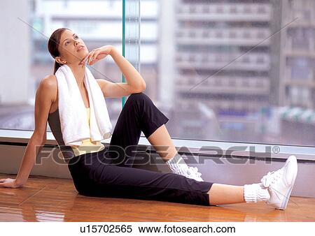 work out, strong, leisure activity, looking up, physical exertion, body View Large Photo Image Stock Photography - work out, strong, leisure activity, looking up, physical exertion, body. Fotosearch