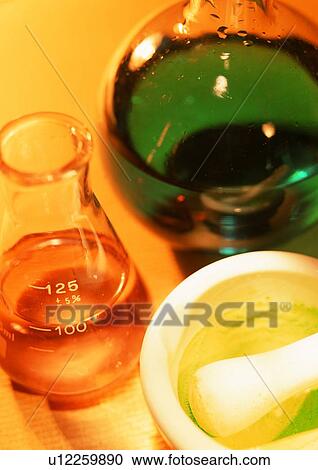 Stock Image - Beaker, Biology, Indoor, Science And Technology. Fotosearch