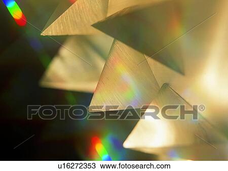 Stock Image - Prism, Group Of Objects, Light, Block, Science And Technology, Indoor, Close-Up. Fotosearch