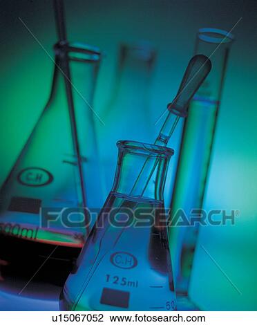 Stock Image - glass, instruments, stirrer, test. Fotosearch
