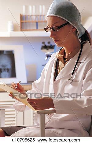 lab coat, test, stethoscope, woman only, waist up, field, occupation View Large Photo Image Stock Photography - lab coat, test, stethoscope, woman only, waist up, field, occupation. Fotosearch