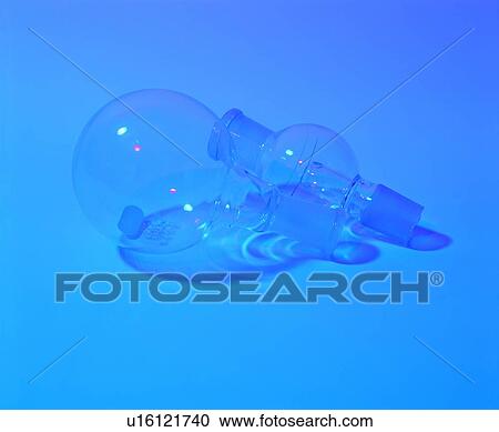 Stock Image - Blue, Close-Up, Colored Background, Container. Fotosearch