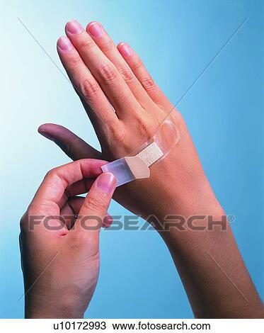 Close-Up, Human Finger, Bandage, Human Hand, Science View Large Photo Image Stock Image - Close-Up, Human Finger, Bandage, Human Hand, Science. Fotosearch
