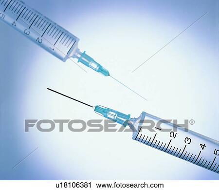 Stock Image - Close-Up, Indoor, Injection, Medication. Fotosearch