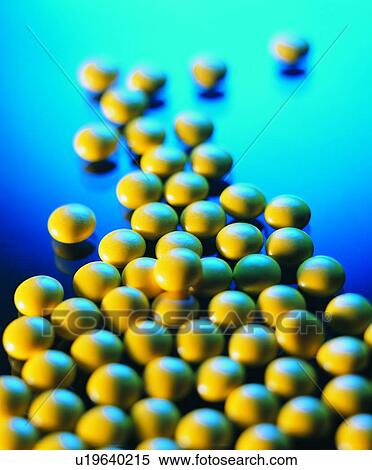 Stock Photography - Close-Up, Large Group Of Objects, Indoor, Colored Background, Arrangement. Fotosearch