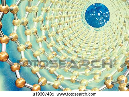 Stock Photography - Close-up of strands of DNA. Fotosearch