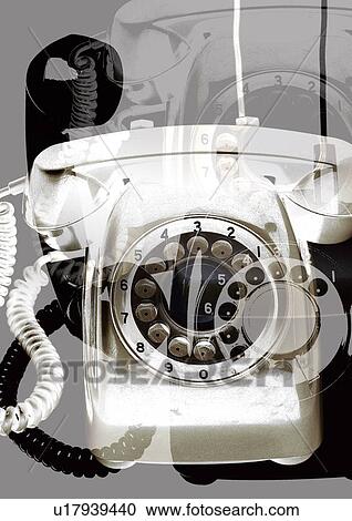 Close-up of a telephone superimposed on a grey background View Large Photo Image Stock Image - Close-up of a telephone superimposed on a grey background. Fotosearch