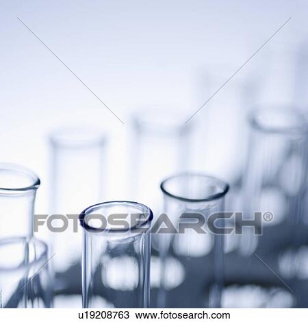 Stock Image - Close-up of test tubes. Fotosearch
