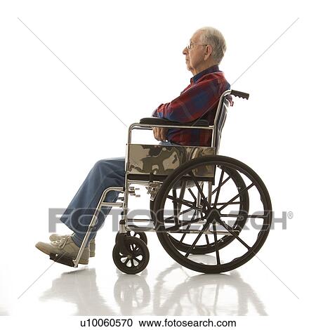 Profile view of Caucasion elderly man sitting in wheelchair. View Large Photo Image Stock Image - Profile view of Caucasion elderly man sitting in wheelchair.. Fotosearch