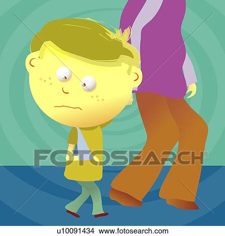 Close-up of a boy with his arm in a sling and walking with his mother View Large Illustration Stock Illustration - Close-up of a boy with his arm in a sling and walking with his mother. Fotosearch