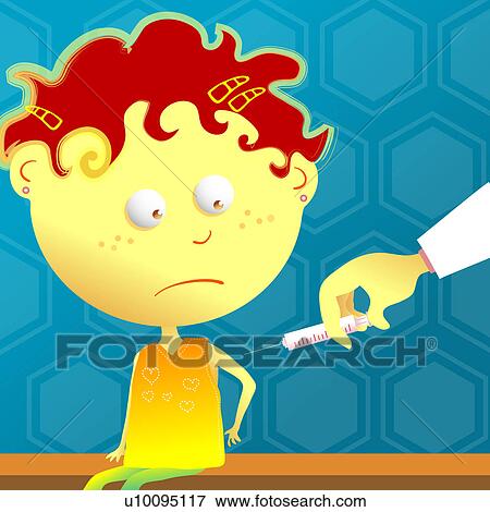 Person's hand giving an injection to a boy View Large Illustration Stock Illustration - Person's hand giving an injection to a boy. Fotosearch