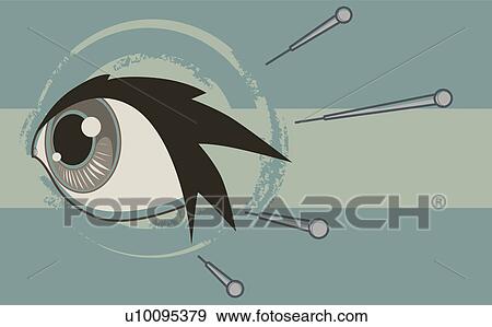 Close-up of a botox injection injecting into human eye View Large Illustration Stock Illustration - Close-up of a botox injection injecting into human eye. Fotosearch