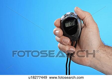 Man Holding Stop Watch View Large Photo Image Stock Photo - Man Holding Stop Watch. Fotosearch