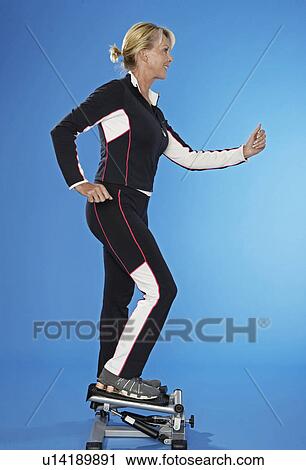 Mature Woman on Step Machine View Large Photo Image Stock Image - Mature Woman on Step Machine. Fotosearch