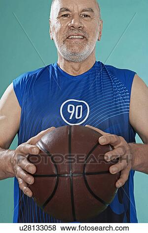 Senior Man with Basket Ball View Large Photo Image Stock Photo - Senior Man with Basket Ball. Fotosearch