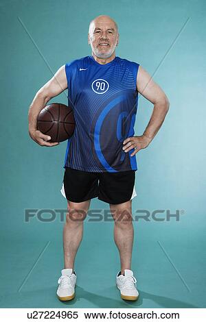 Senior Man with Basket Ball View Large Photo Image Stock Photography - Senior Man with Basket Ball. Fotosearch