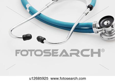 Stock Photography - Single stethoscope (close-up). Fotosearch