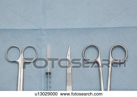 Stock Image - Surgical instruments (close-up). Fotosearch