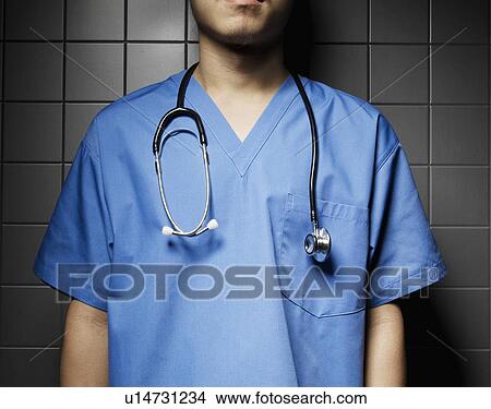 Doctor with Stethoscope View Large Photo Image Picture - Doctor with Stethoscope. Fotosearch
