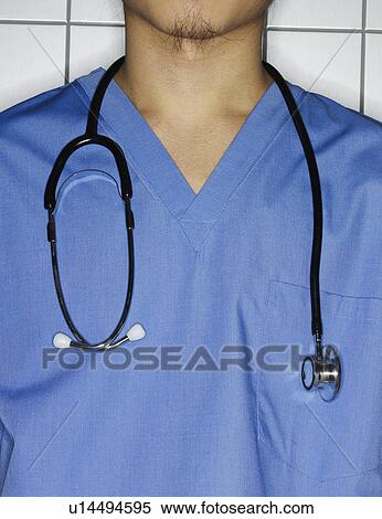 Stock Photography - Doctor with Stethoscope. Fotosearch