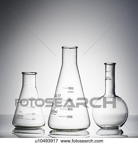 Stock Photo - Glass science containers.. Fotosearch