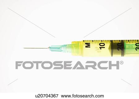 Stock Photo - Hypodermic needle on white background.. Fotosearch