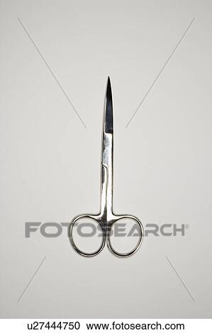 Scissors on gray background. View Large Photo Image Stock Image - Scissors on gray background.. Fotosearch