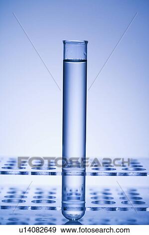 Stock Photo - Test tube with blue tint.. Fotosearch
