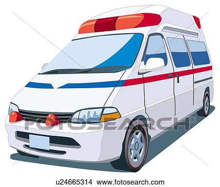 Ambulance View Large Illustration Stock Illustration - Ambulance. Fotosearch