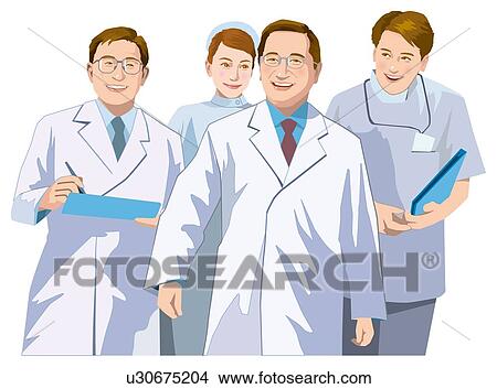Stock Illustration - Doctor's Round. Fotosearch