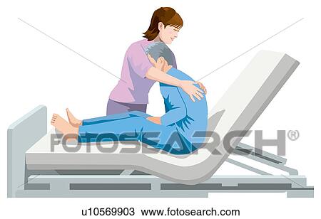 Drawing - Grandfather and Helper. Fotosearch