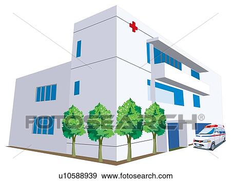 Hospital View Large Illustration Stock Illustration - Hospital. Fotosearch