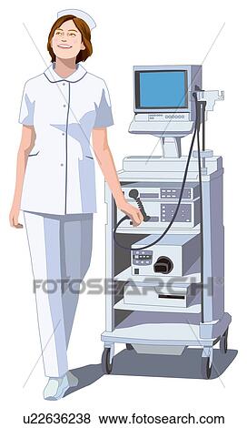 Nurse and Medical Instrument View Large Illustration Stock Illustration - Nurse and Medical Instrument. Fotosearch