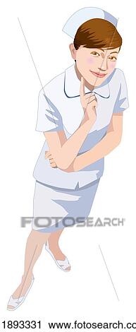 Clip Art - Nurse. Fotosearch