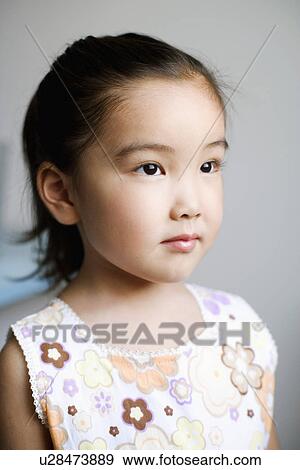 Stock Photo - Close-up of a girl. Fotosearch