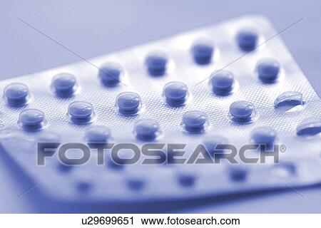 Stock Image - blisterpackung, blue, burkhard, CLOSE, close-up. Fotosearch