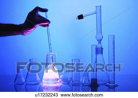 Stock Image - forensics, antidote, Gesichts, poison, hospital, cancer, laboratory. Fotosearch