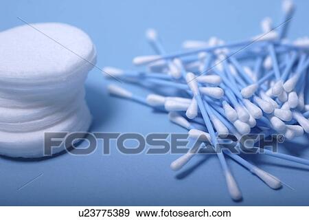 Stock Photo - beauty, blue, bud, CLOSE, close-up, cotton. Fotosearch