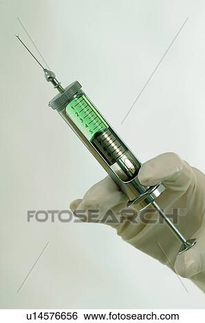 Stock Photograph - canula, drip, fluency, frank, gloves, hand. Fotosearch