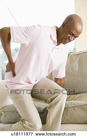 Man With Back Pain View Large Photo Image Stock Photo - Man With Back Pain. Fotosearch
