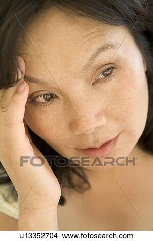 Woman With A Headache View Large Photo Image Picture - Woman With A Headache. Fotosearch
