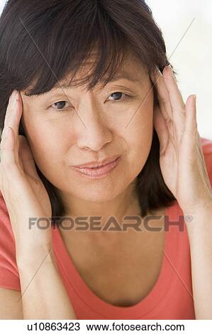 Woman With A Headache View Large Photo Image Stock Image - Woman With A Headache. Fotosearch