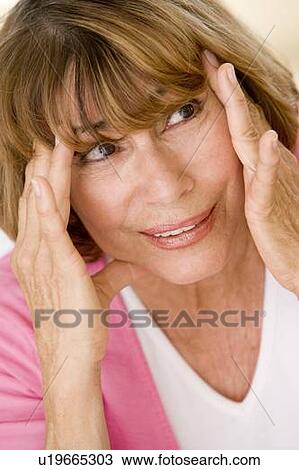 Woman With A Headache View Large Photo Image Stock Image - Woman With A Headache. Fotosearch