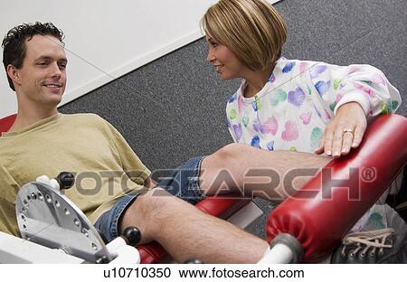 Man in physical therapy View Large Photo Image Stock Image - Man in physical therapy. Fotosearch