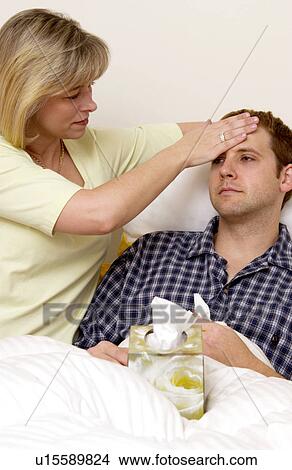 Picture - Sick man. Fotosearch