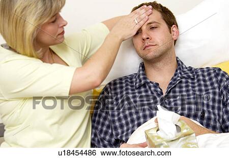 Stock Photograph - Sick man. Fotosearch
