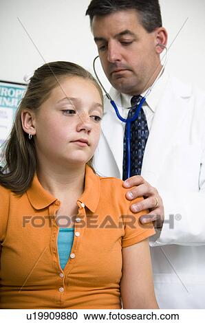 Stock Image - Girl getting physical. Fotosearch