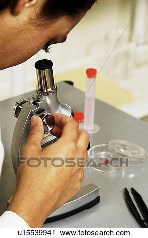 Stock Image - Lab Technician. Fotosearch